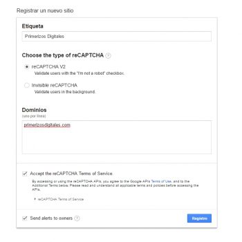 Añadir CAPTCHA a MailRelay con Contact Form 7