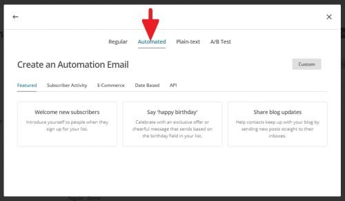 Ejemplo automatización secuencia de emails de bienvenida - Easymailing